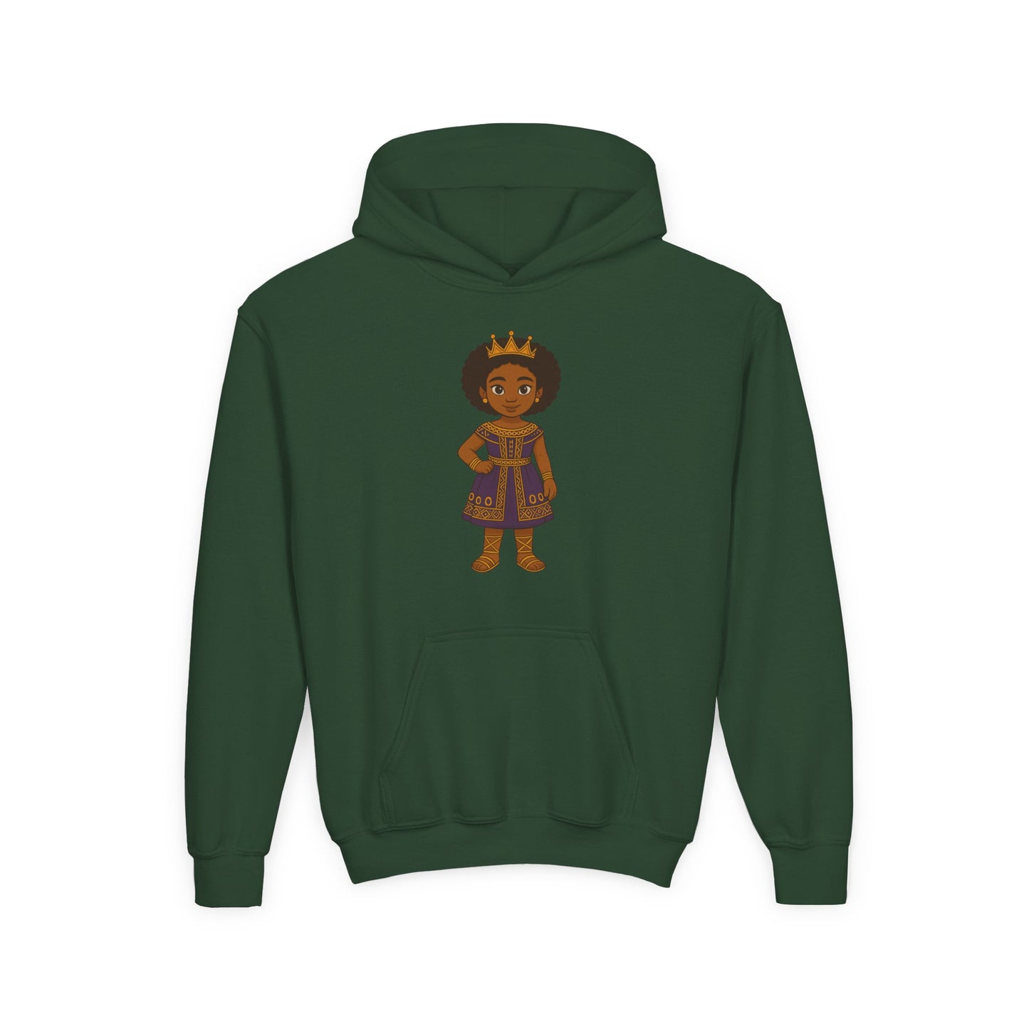 Young Queen – Girl's Empowerment Youth Hoodie