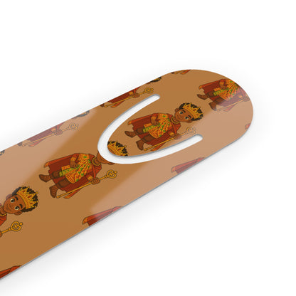 Royal Prince Pattern Metal Bookmark — Crowned Prince Reading Gift
