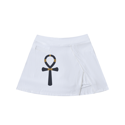 "Sovereign Path" High-Waist A-Line Skirt