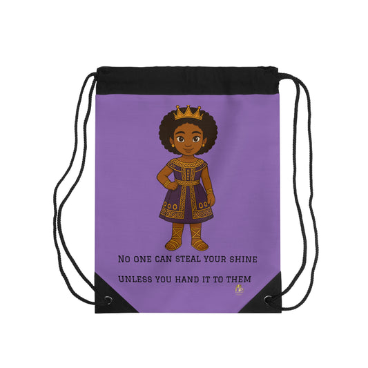 Royal Afro  Princess Drawstring Bag