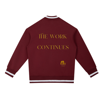 Icons of Heritage™ Contrast Piping Zip Unisex Bomber Jacket