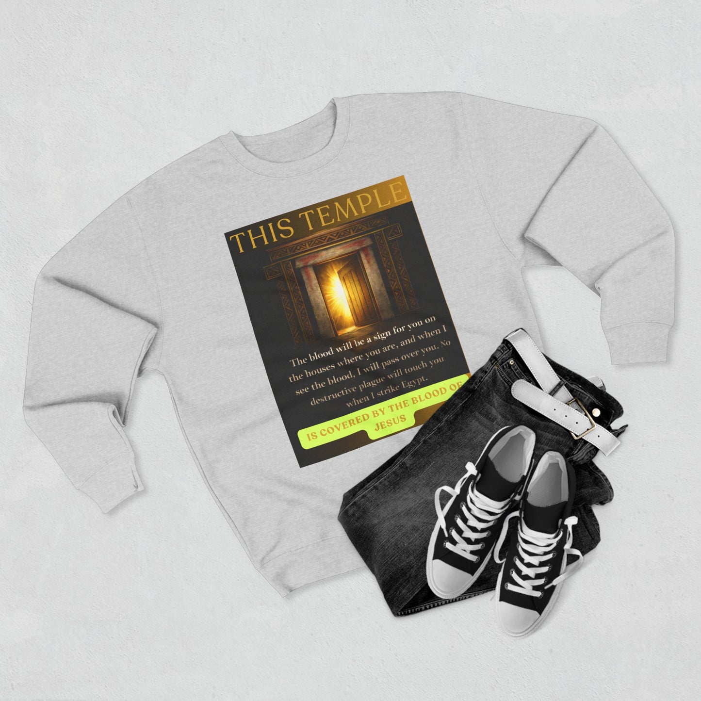 This Temple Covered Unisex Sweatshirt
