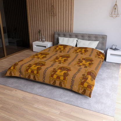 Boy’s Geometric Duvet Cover — Moroccan Tile Microfiber Bedding