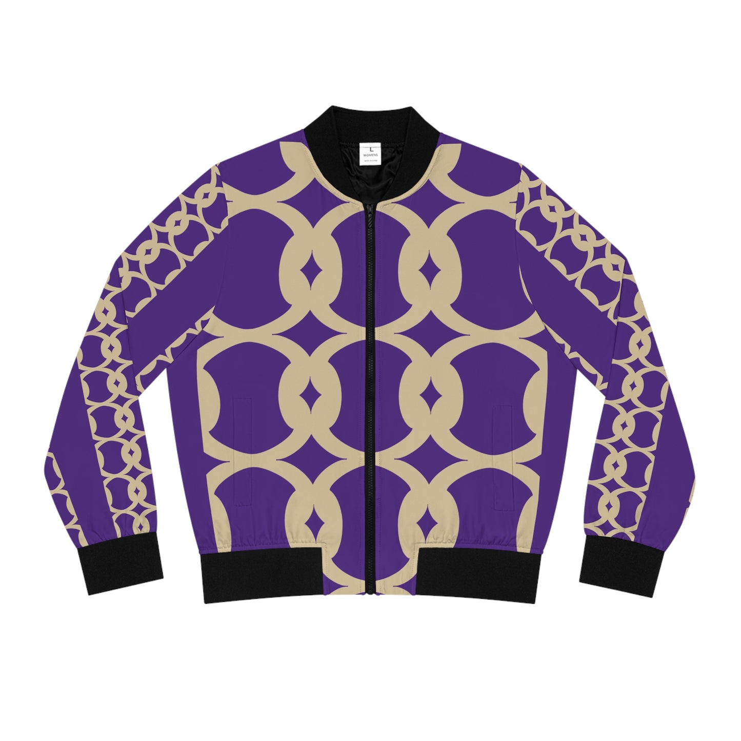 Culture Link Pattern Bomber Unisex Jacket