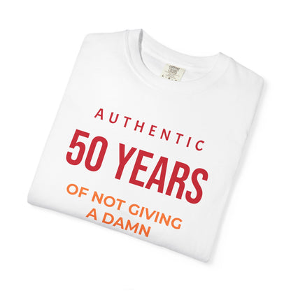 "Authentic 50 Years"  — "Print it your way" Personalized Graphic Tee