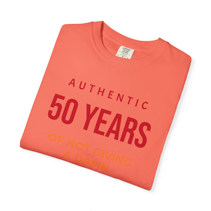 "Authentic 50 Years"  — "Print it your way" Personalized Graphic Tee