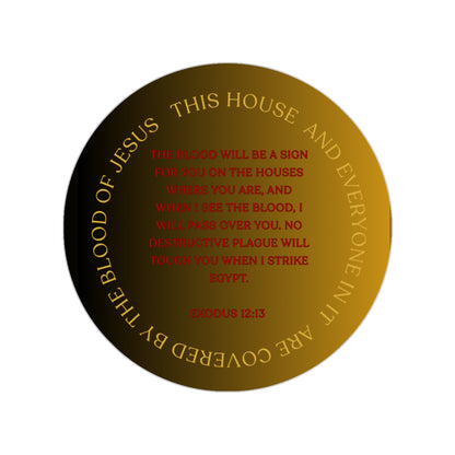 Covered Round (Transparent, Weatherproof) Outdoor Sticker for home