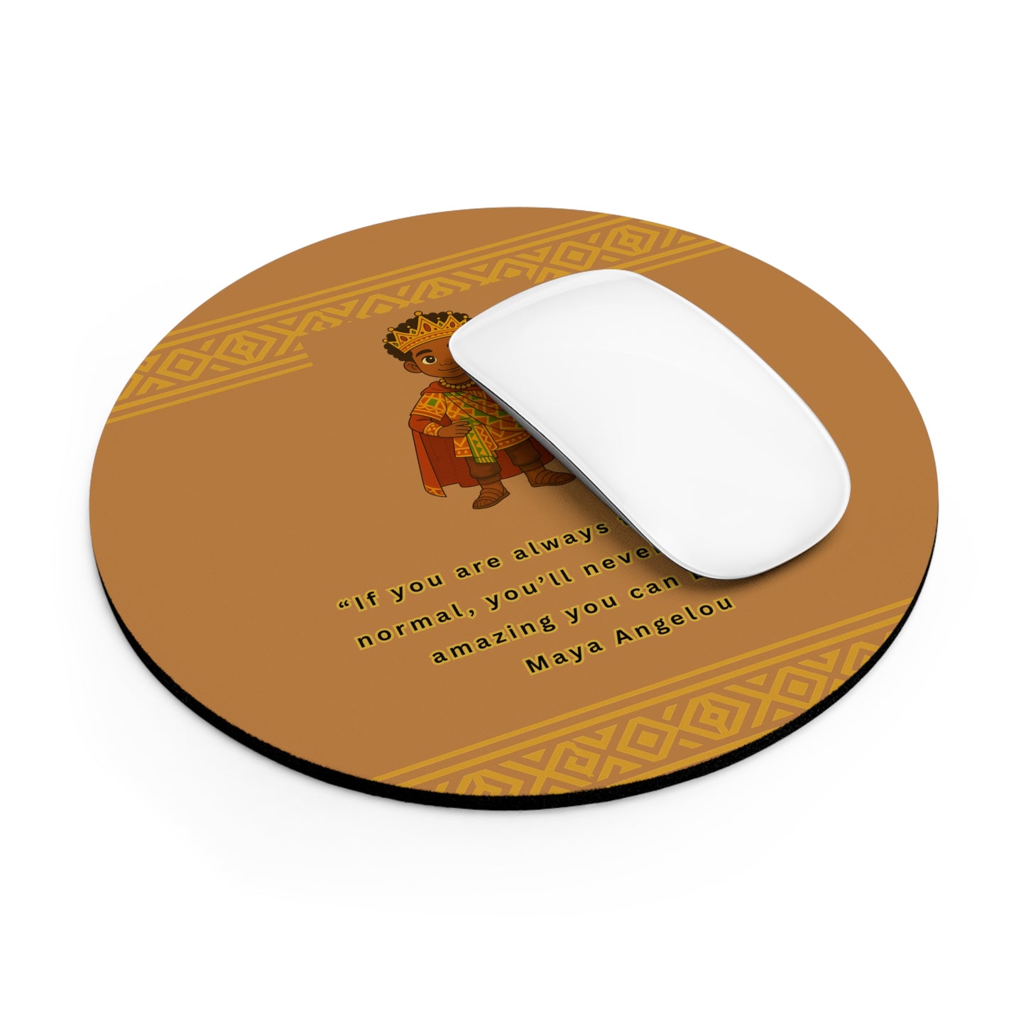 Royal Prince Mouse Pad – Bold African Prince Gaming & Office Desk Mat