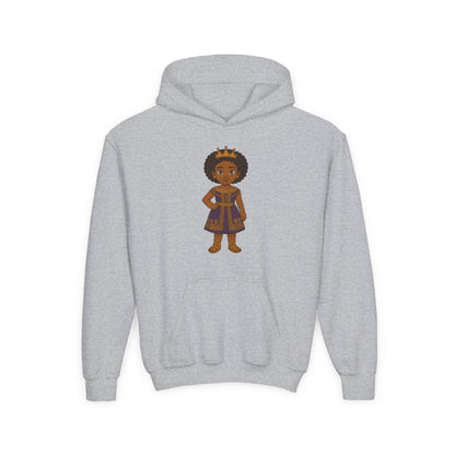 Young Queen – Girl's Empowerment Youth Hoodie