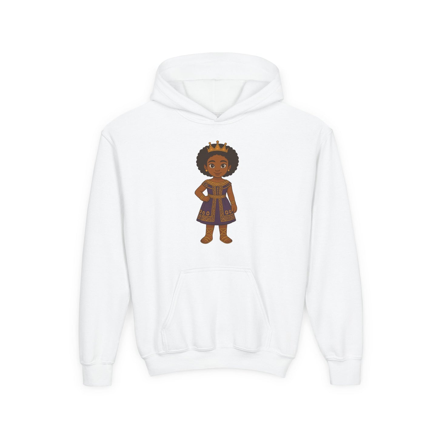 Young Queen – Girl's Empowerment Youth Hoodie