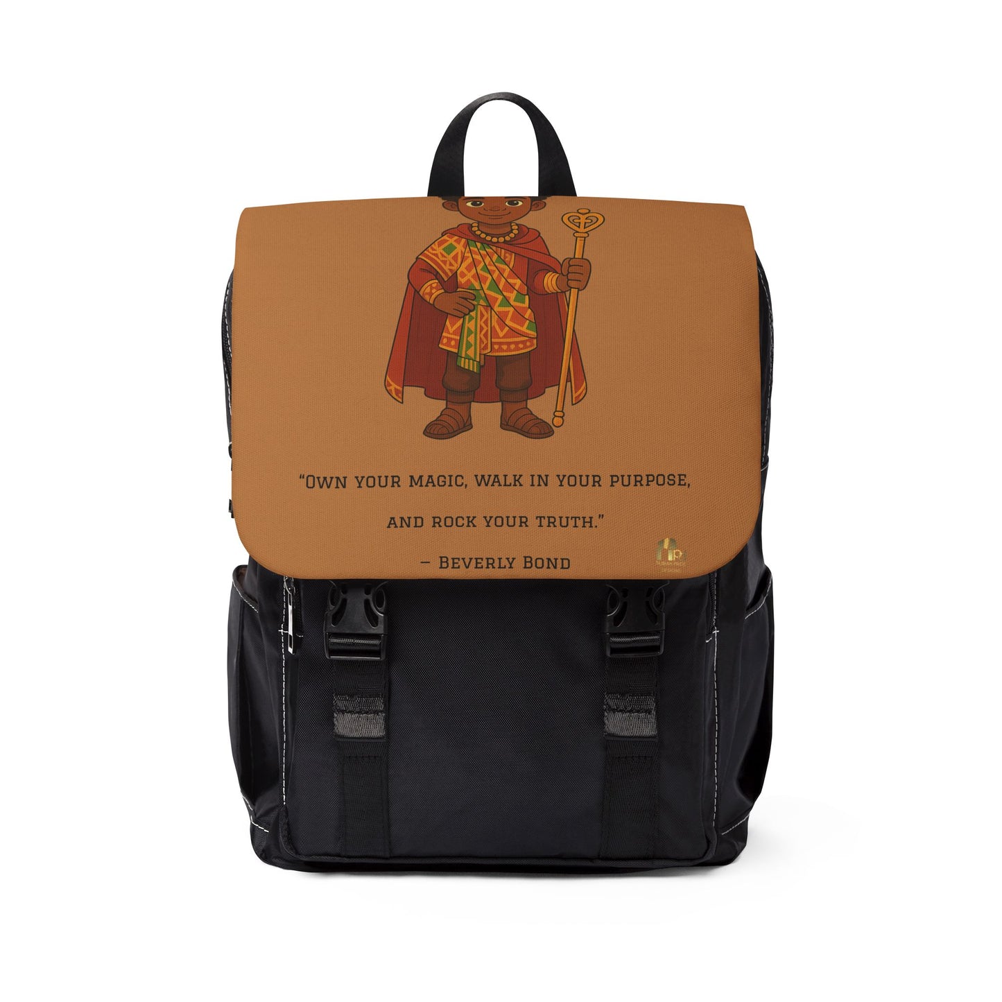 African Prince Backpack — Brown Casual Shoulder Bag