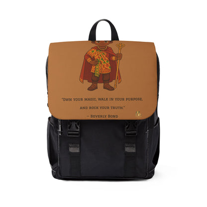 African Prince Backpack — Brown Casual Shoulder Bag