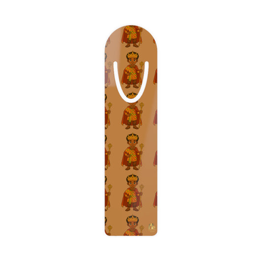 Royal Prince Pattern Metal Bookmark — Crowned Prince Reading Gift