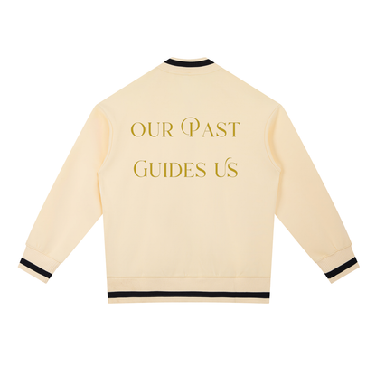 Sankofa Contrast Piping Zip Bomber Jacket