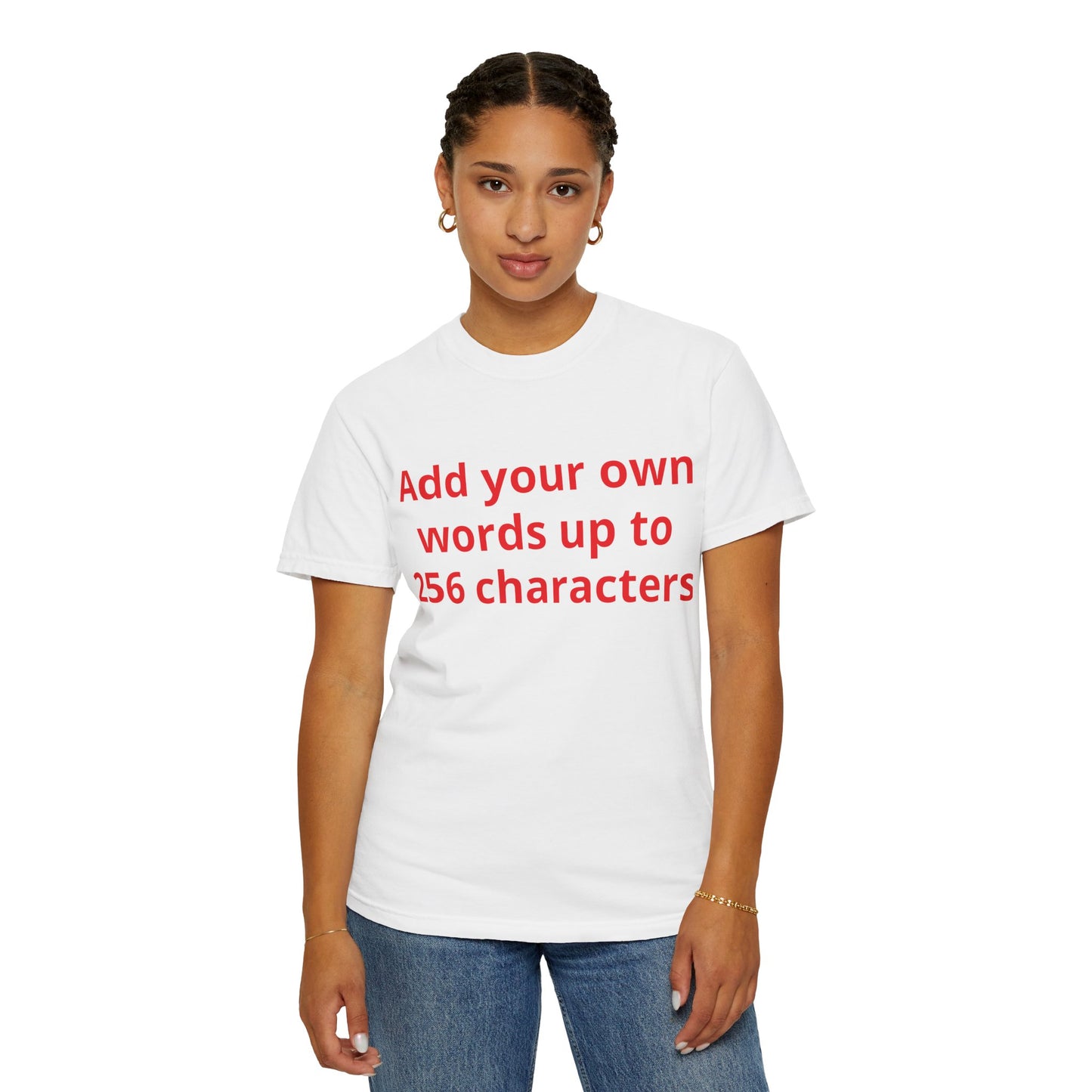 In your own words — "Print it your way" Personalized Graphic Tee