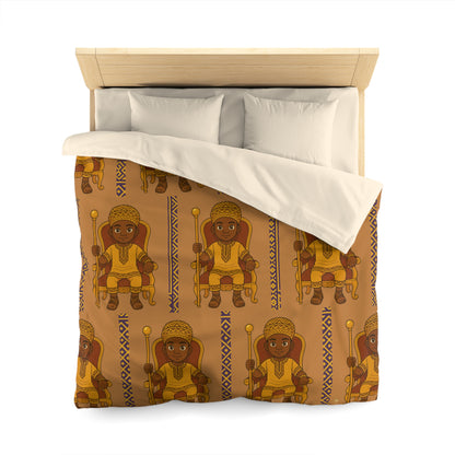 Boy’s Geometric Duvet Cover — Moroccan Tile Microfiber Bedding