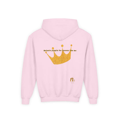 Young Queen – Girl's Empowerment Youth Hoodie
