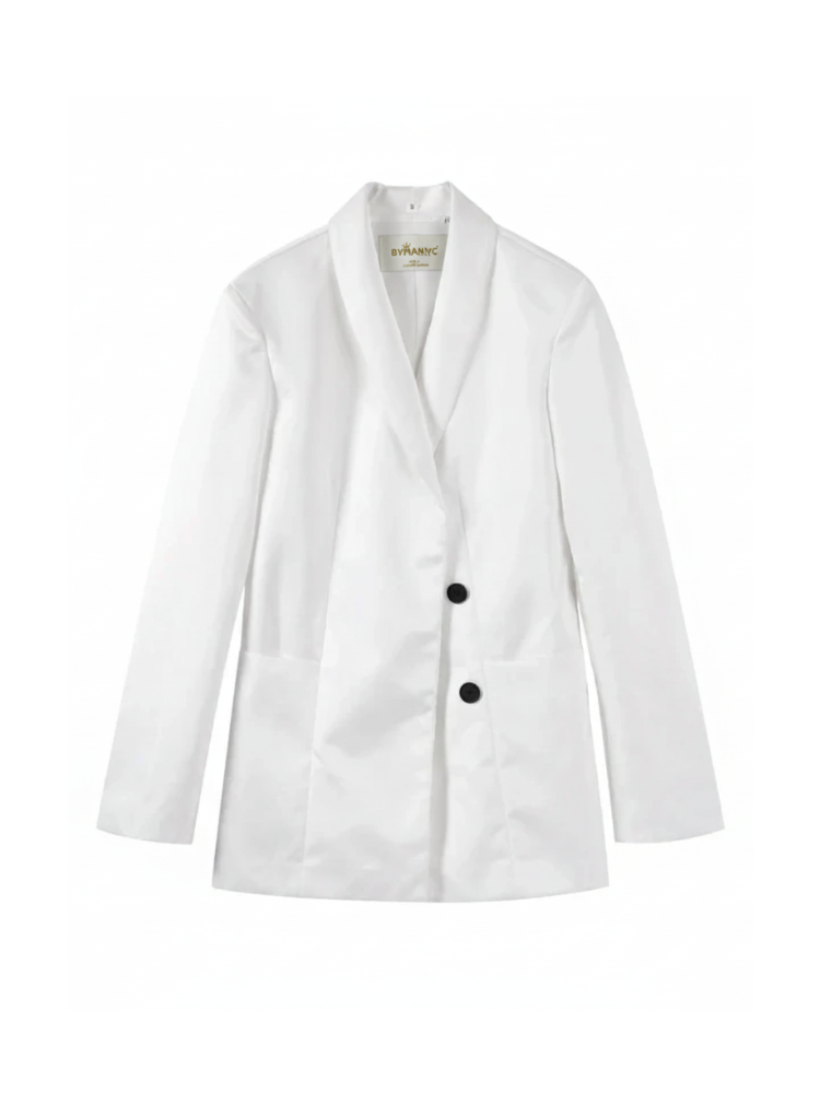Black and White Women's Suit Jacket