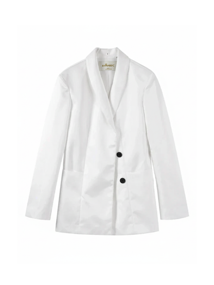 Black and White Women's Suit Jacket