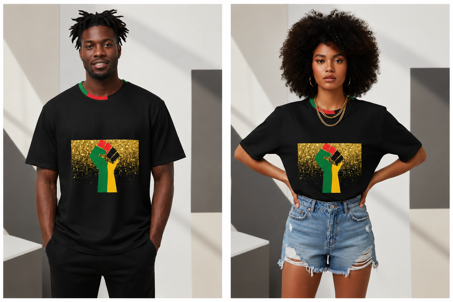 Pan-African Pride Unisex Oversized Tee