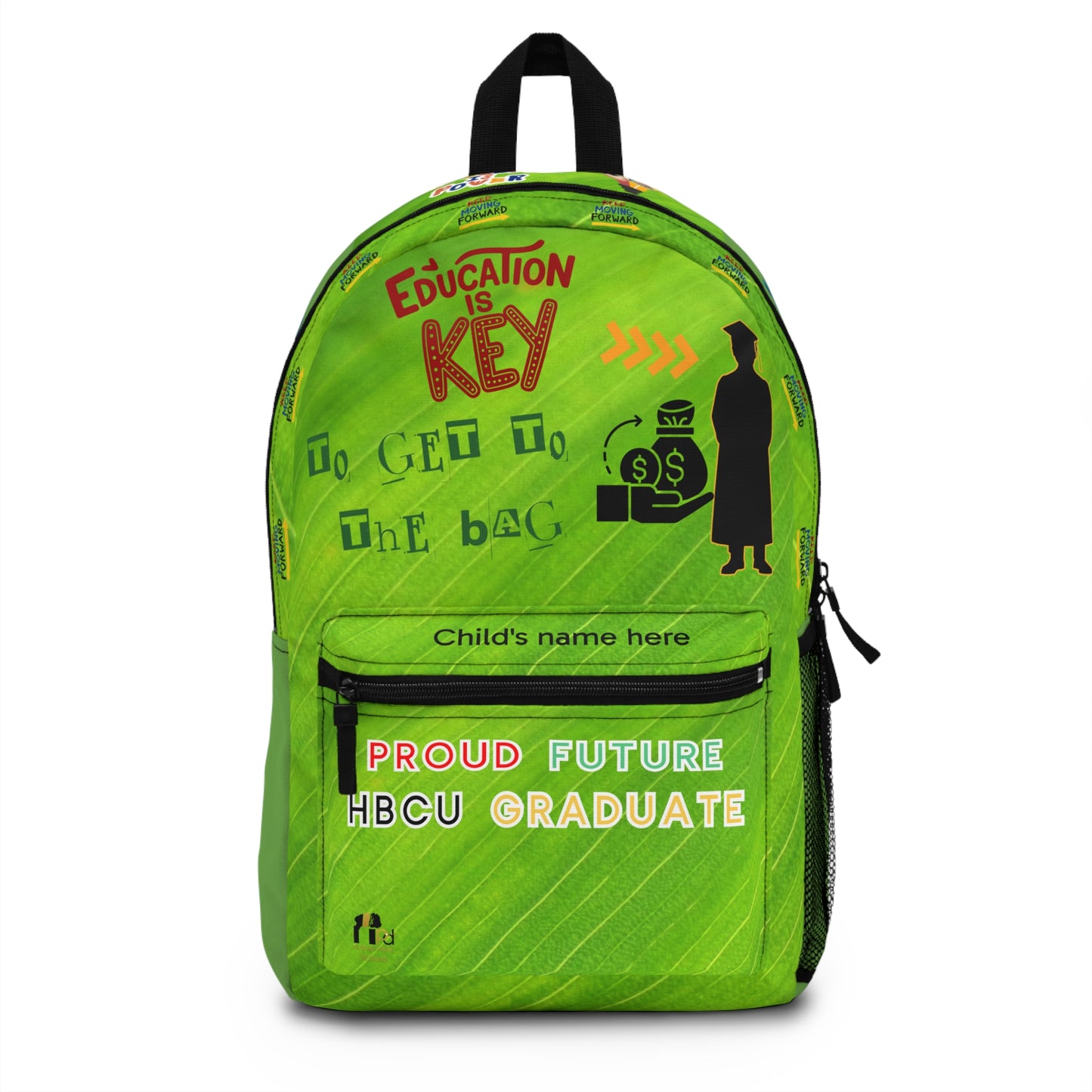 Young Gifted Black Proud Future HBCU Scholar Backpack for Boys
