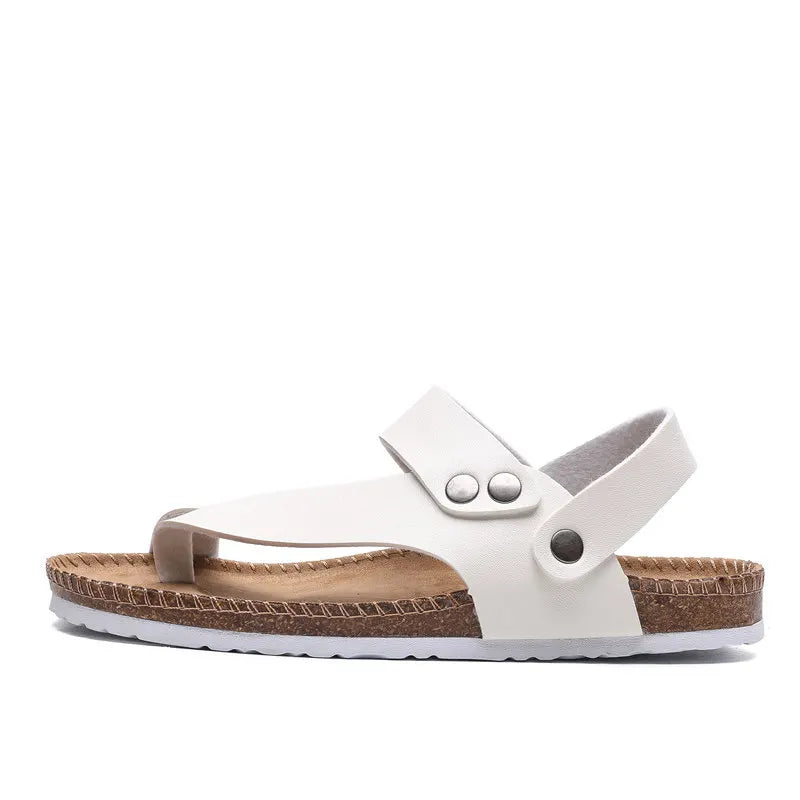 Men's Gladiator Leather Slip-On Sandals