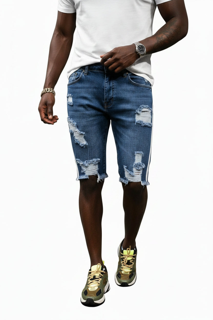 Youth Boys Distressed Denim Shorts