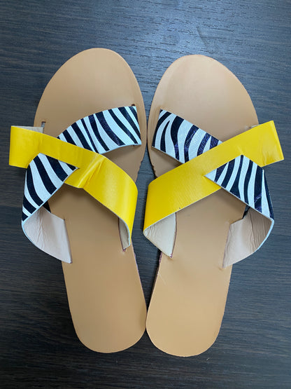 Women's Leopard Print Flat Sandals