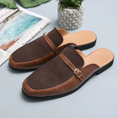 Men's Suede Genuine Leather Retro Dress Sandals