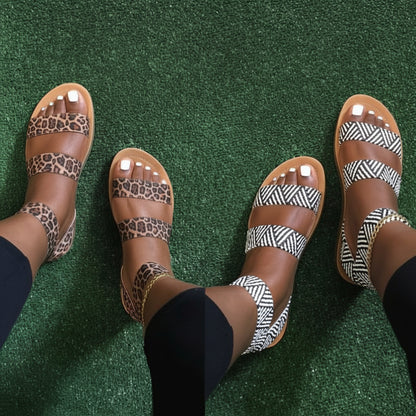 Women's Printed Slide Sandals