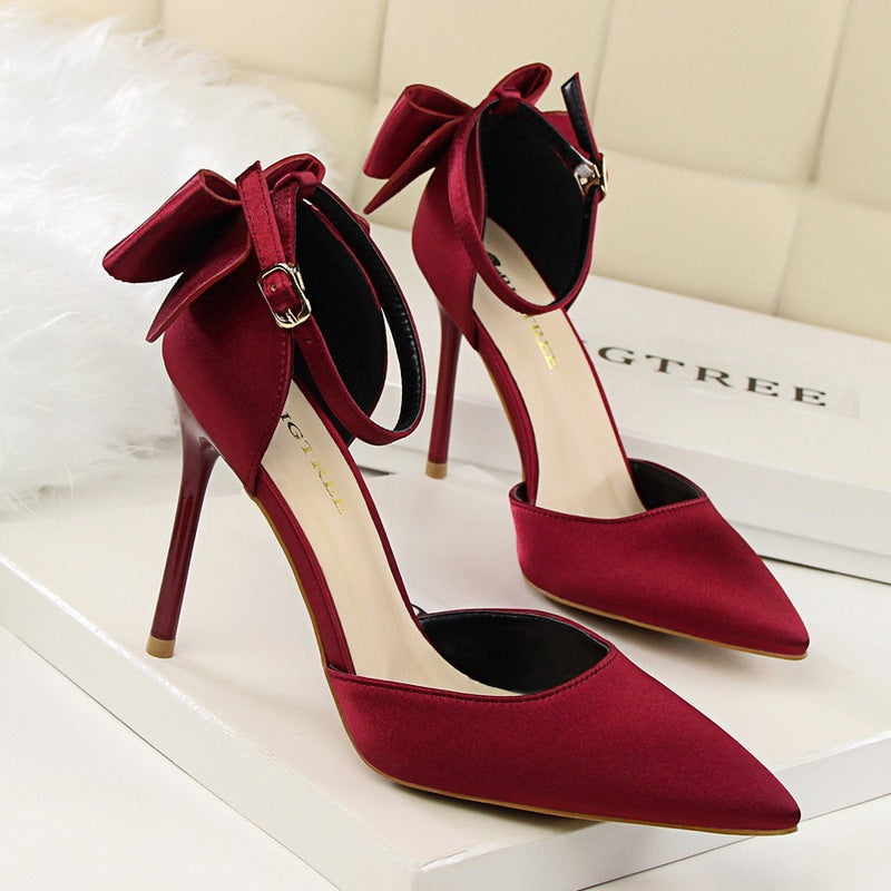 Women's Elegant Bowknot Heel