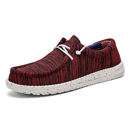 Canvas Loafer Slip-On Moccasin Shoes