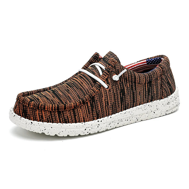 Canvas Loafer Slip-On Moccasin Shoes