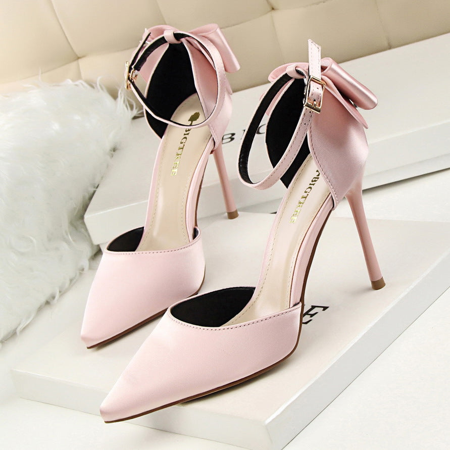 Women's Elegant Bowknot Heel