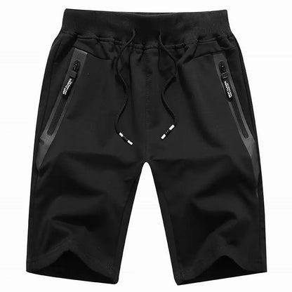Men's Elastic Waist Casual Shorts with Pockets