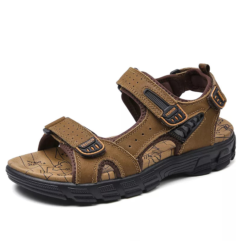 Men's Genuine Leather Gladiator Sandals – Roman Style