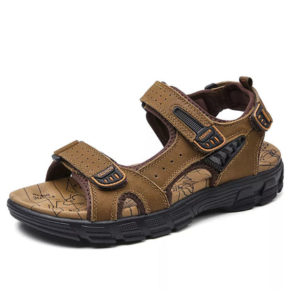 Men's Genuine Leather Gladiator Sandals – Roman Style