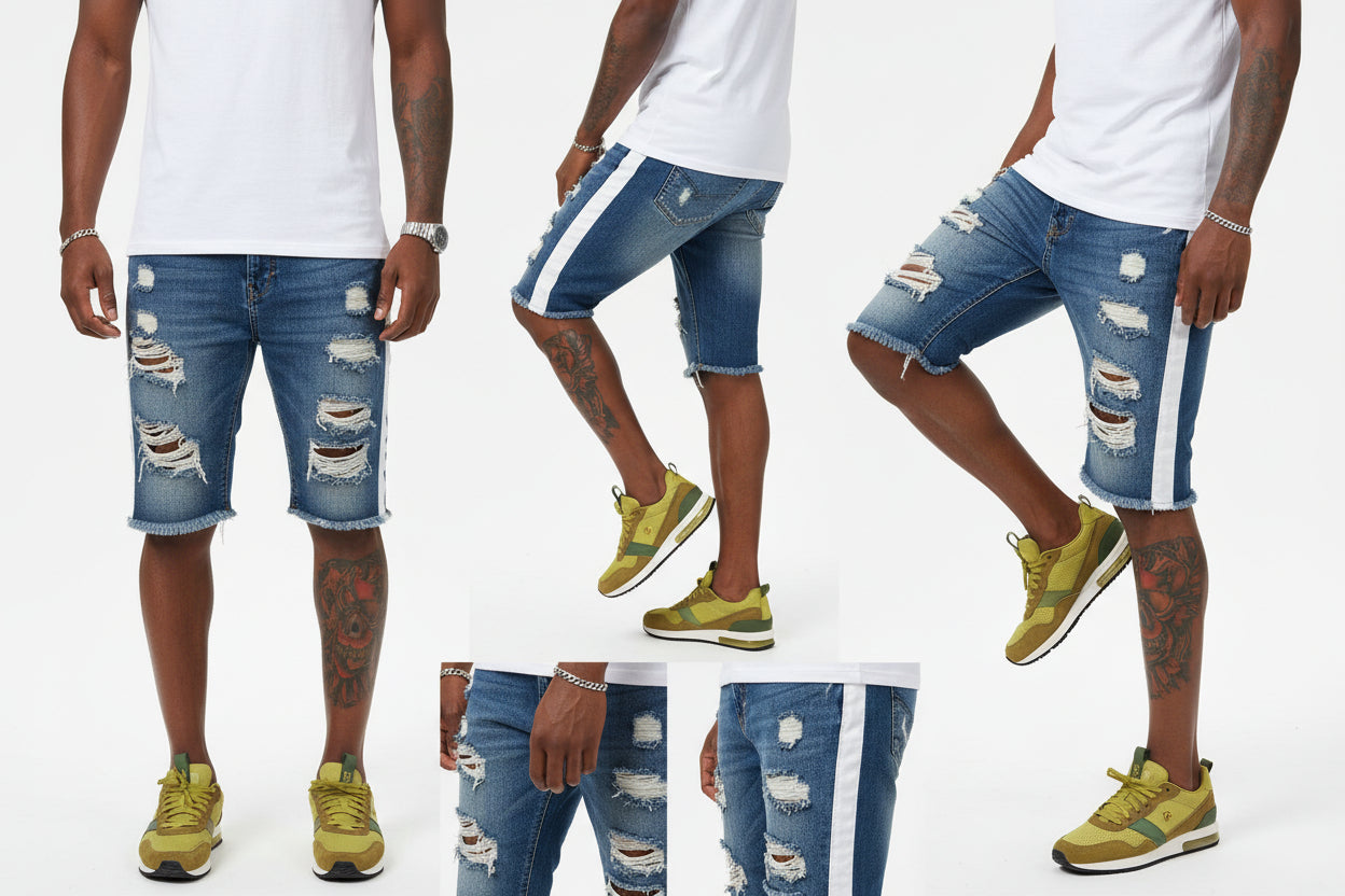 Youth Boys Distressed Denim Shorts