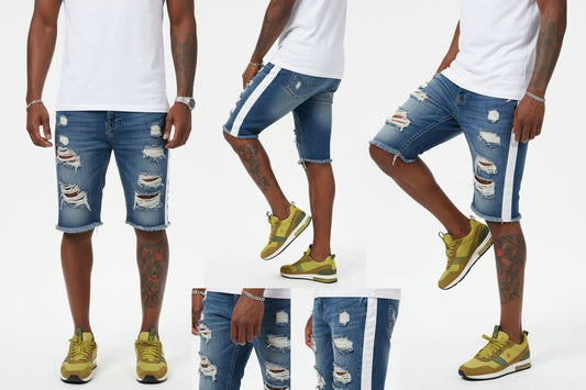 Youth Boys Distressed Denim Shorts