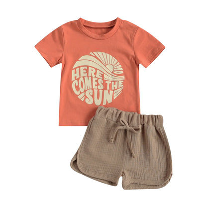 Girls' Here Comes The Sun 2-Piece Short Set