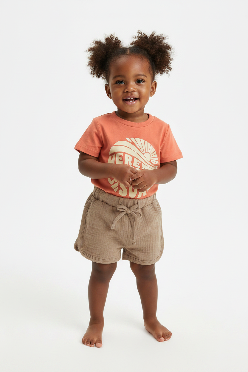 Girls' Here Comes The Sun 2-Piece Short Set