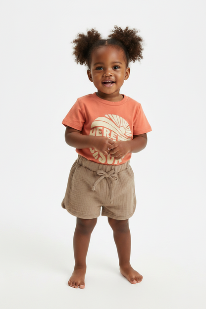 Girls' Here Comes The Sun 2-Piece Short Set