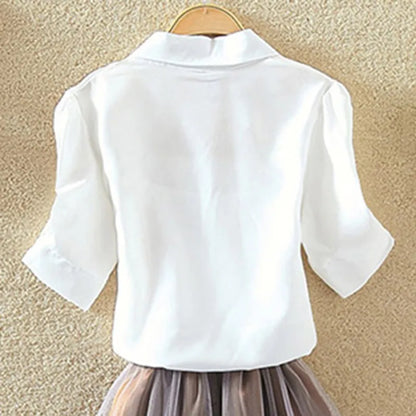 Waist-Tie Batwing Blouse