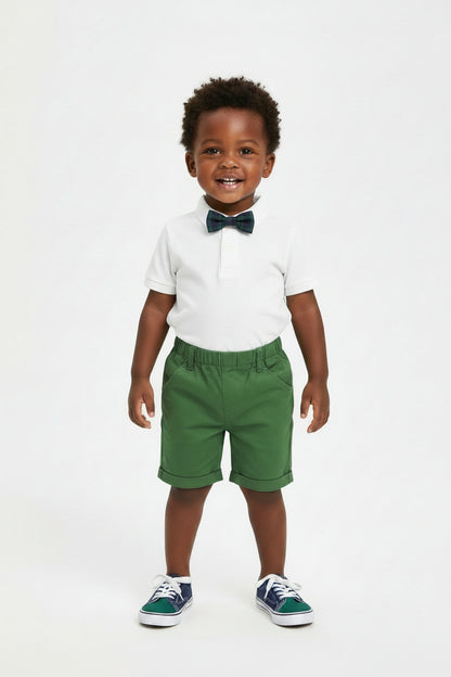 Boys' Cotton Elastic Waist Shorts