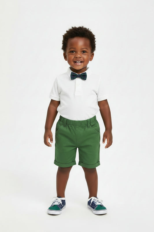 Boys' Cotton Elastic Waist Shorts