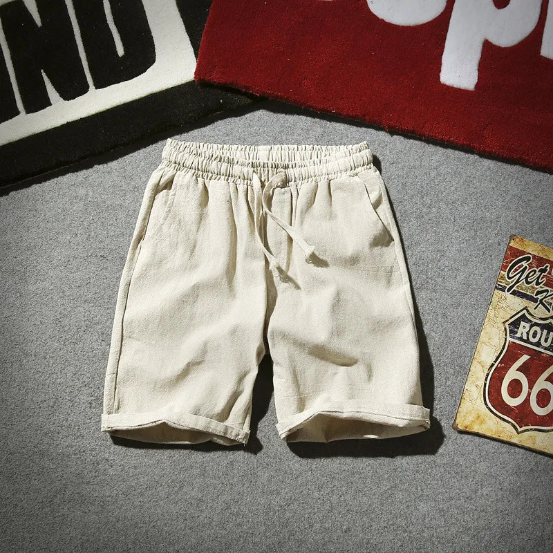 Men's Linen Beach Shorts