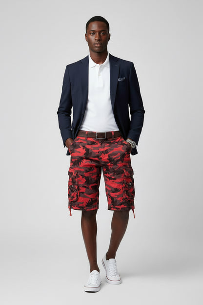 Youth Boys Military Camo Cargo Shorts
