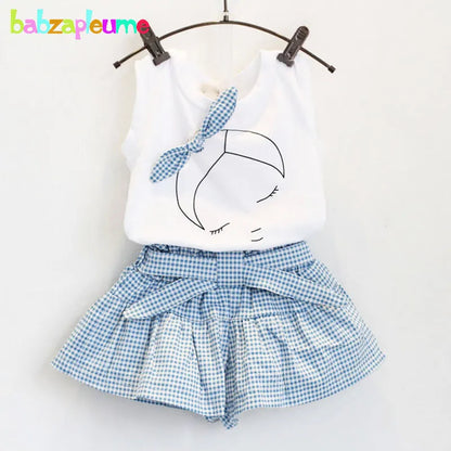 Girls' Bluebell Bow Sleeveless Short Set