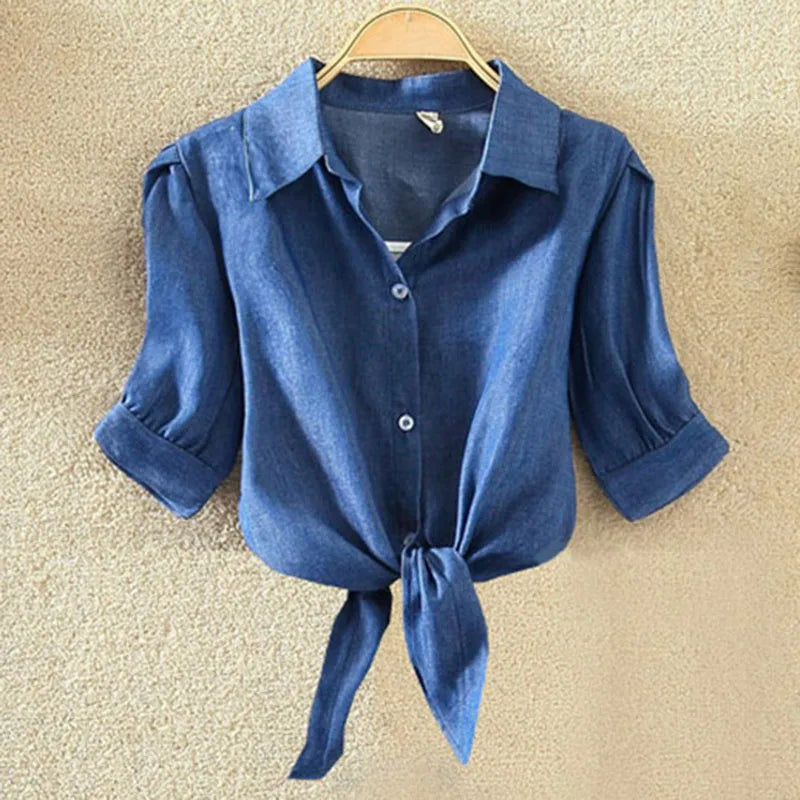 Waist-Tie Batwing Blouse