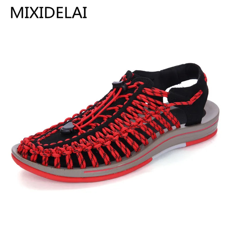 Cross-Tied Lace-Up Sandals for Youth Boys